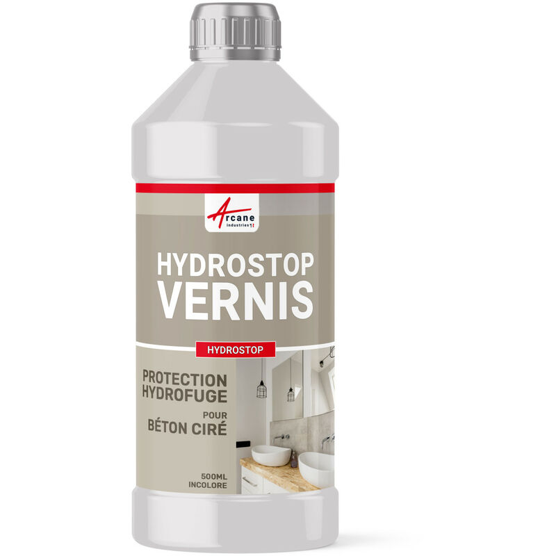 Arcane Industries - Cire pour béton ciré anti-tache hydrofuge imperméabilisant hydrostop - 500 ml