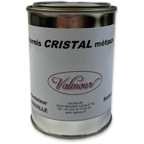 Vernis CRISTAL Métaux VALMOUR, 250 ml INCOLORE SATINE