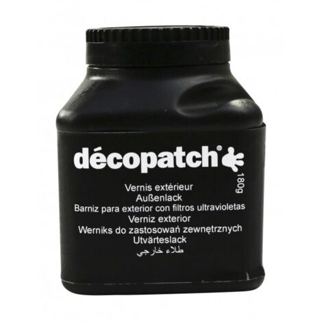 Vernis Décopatch extérieur - Décopatch - 180 ml - Ecran total à l'eau - Protection UV - Mixte