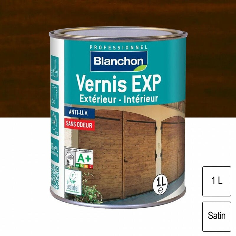 Blanchon - Vernis exp Chêne foncé satin 1L
