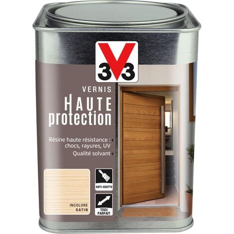 Vernis extérieur Haute protection V33 Incolore Satin 1L