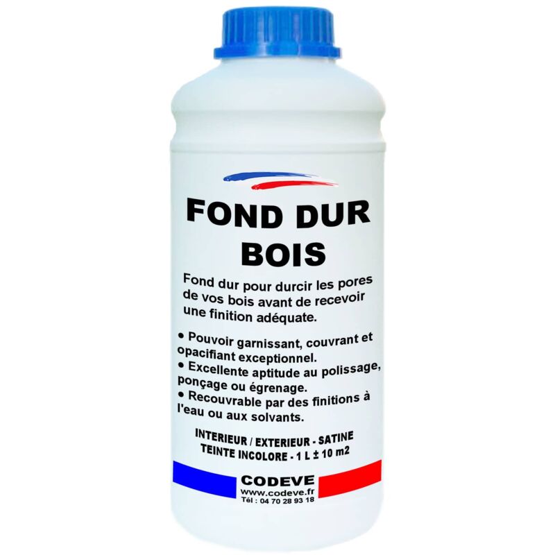 Codève Bois - Fond Dur Bois - 1 l - Codeve Bois - Pour Durcir Les Pores De Vos Bois Avant De Recevoir Une Finition Adéquate.
