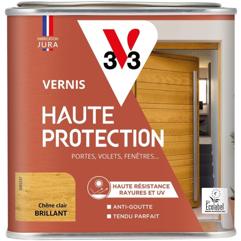V33 - Vernis Haute Protection Ecolabel chêne clair Brillant - 0,5L