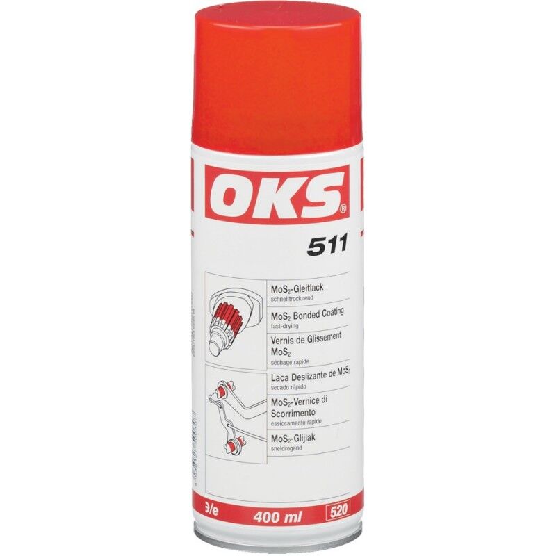 Vernis lubrifiant MoS2 OKS 511, Bombe aerosol 400 ml (Par 12)