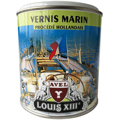Vernis marin incolore 500 ml – Protection contre eau, UV et intempéries – Finition durable pour boiseries – Avel