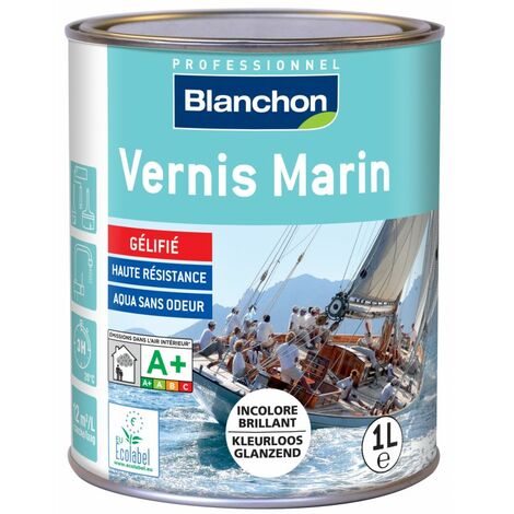 Vernis marin incolore brillant Blanchon 1L - Plusieurs modèles disponibles