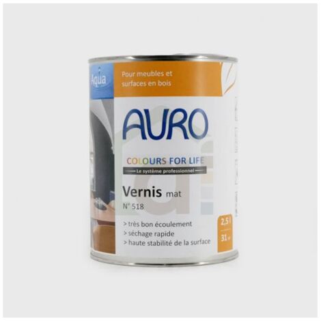 Vernis mat pour bois n°518 AURO,