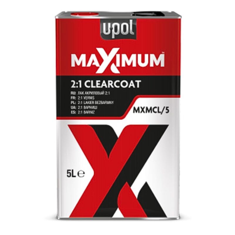 Upol - Vernis Maximum hs 2:1 finition résistante et durable 5L Transparent