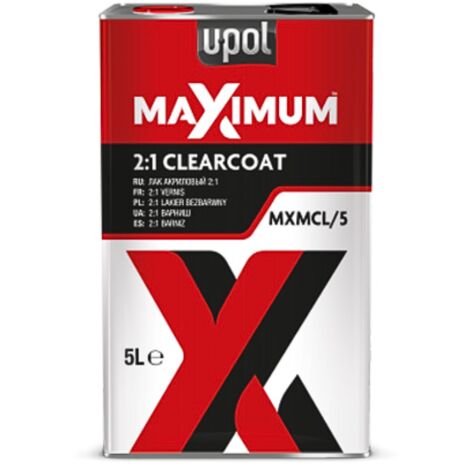 Vernis Maximum HS 2:1 finition résistante et durable 5L Transparent UPOL