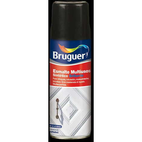 Vernis multi-usage spray, noir mat, 0.4l 5197993 bruguer
