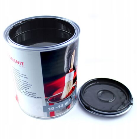 Vernis-peinture CASE IH 1L noir satiné RAL 9005 pour machines