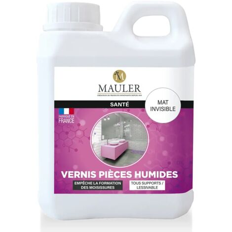 Vernis pièces humides - mat invisible - 1L
