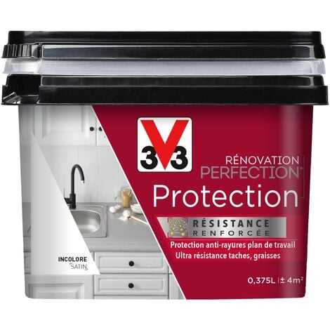 Vernis protection plan de travail Rénovation perfection® V33 satin 0,375L - Incolore