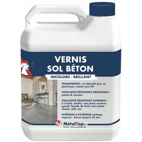 Vernis Sol Beton - Pot 5 L    - Incolore - Metaltop