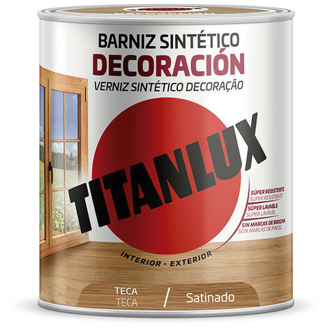 Vernis Synthétique Décoration Teck Satiné 750ml Titanlux M11100934 - TITANLUX