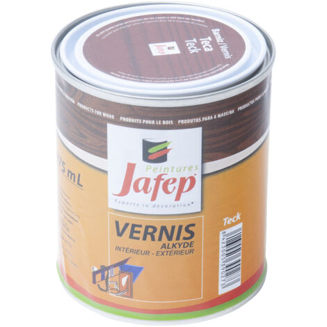 Vernis synthétique teinte teck brillant Jafep