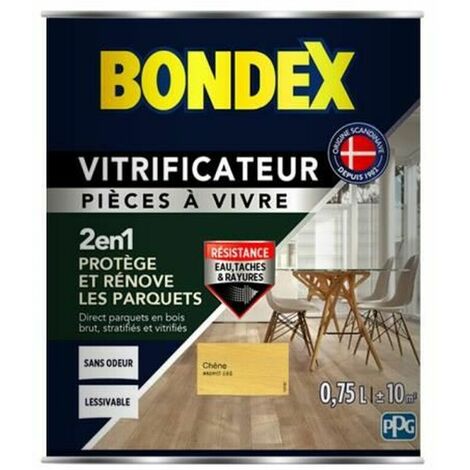 Vernice ecologica vetrificante monocomponente per parquet 750 ml trasparente  lucida