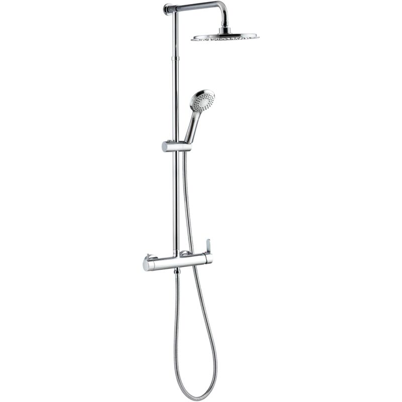 Colonne de douche Verona Touch avec mitigeur mécanique en laiton 3 jets Wirquin 60721383, gris