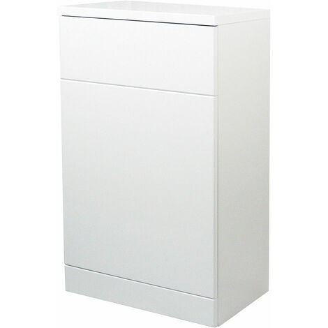 Verona Bianco Back to Wall Toilet Unit 600mm Wide - Gloss White