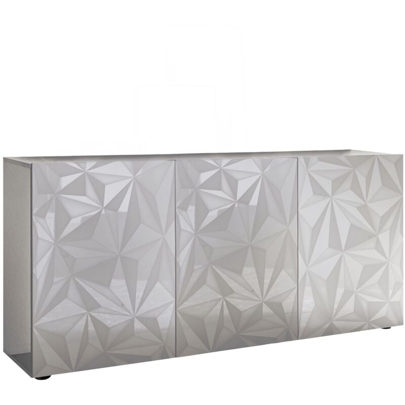 Mobilier Deco - verona - Buffet 3 portes design blanc
