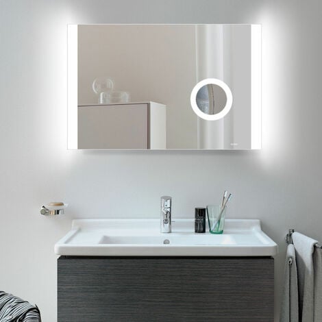 main image of "Verona Kilmore LED Bathroom Mirror with Sensor Switch 500mm H x 775mm W"