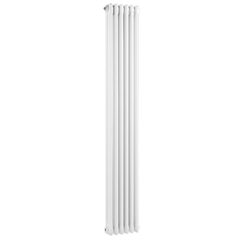 Rome Double-Panelled Vertical Radiator 1800mm H x 287mm W - White - Verona