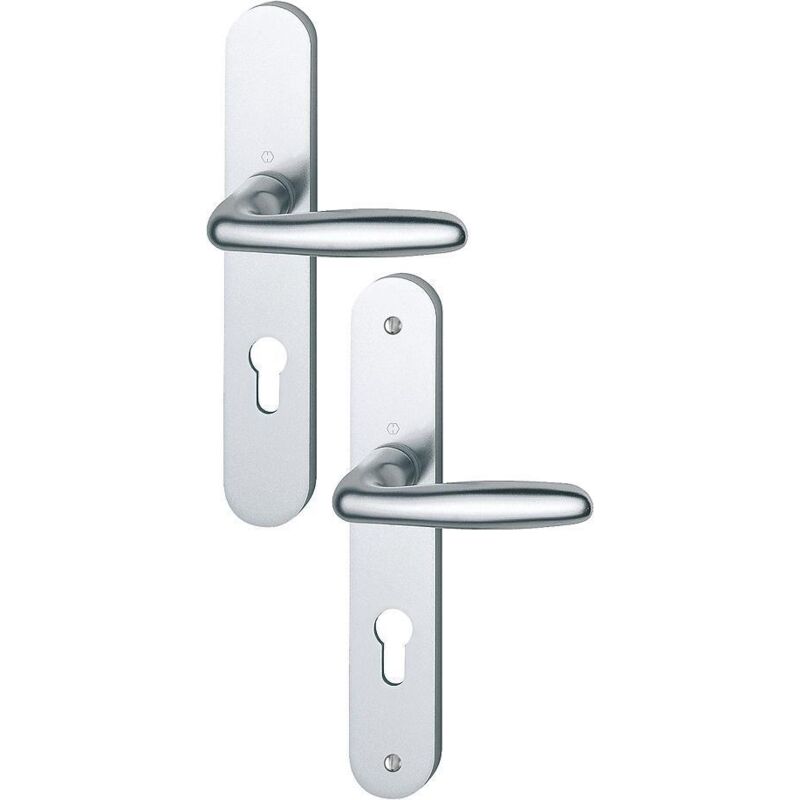 Hoppe VERONA Ensemble auf Aluminiumplatten Silber