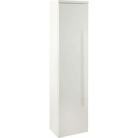 Verona Trevi Tall Side Cabinet Unit 1400mm High x 350mm Wide White