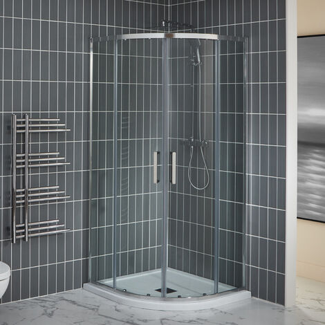 main image of "Verona Uno Offset Quadrant Shower Enclosure 900mm x 760mm - 6mm Glass"