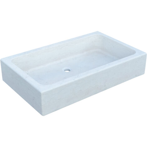 Verona white marble sink Made in Italy