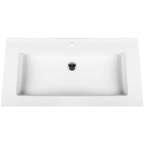 Veroni Solid Surface Mineralguss Waschbecken Waschtisch 80cm