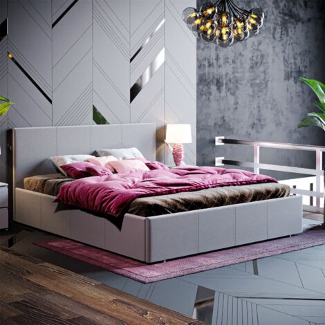 Veronica 5ft King Size Modern Fabric Ottoman Bed Frame, 200 x 150 cm
