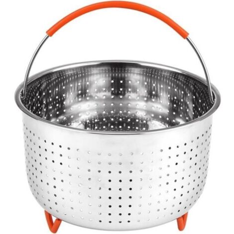 Veronique Panier vapeur en acier inoxydable 6L