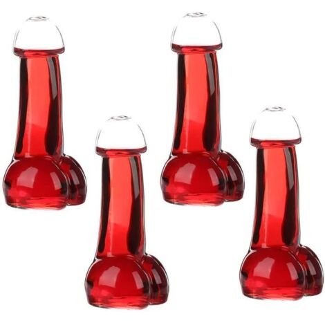 Verre à Cocktail,4pcs verres à vin créatifs drôles transparents pour cocktail, bière,jus de fruits,cocktail,anniversaire,bar