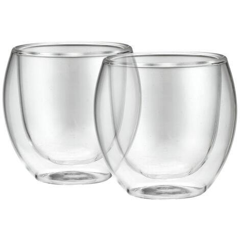 Verre à Double Paroi, Résistant Aux Chocs Et Aux Températures 100 Ml, 2 Pièces