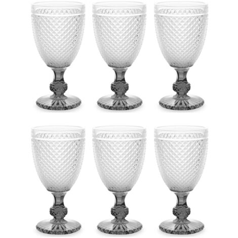 Verre à eau avec design en cristal, 256 ml, lot de 6