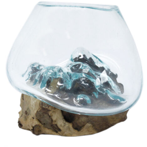 Verre à fondue sur bois - Petit bol- Vendu par 1