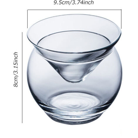Verre à Martini de 150 ml avec une base triangulaire et une base arrondie