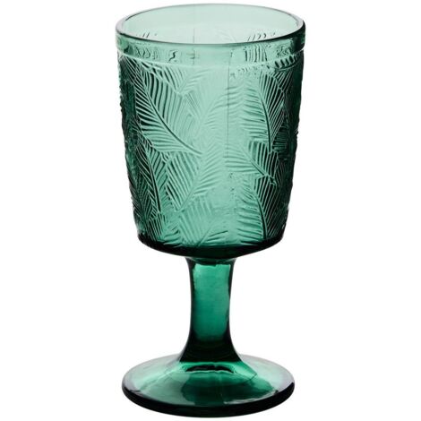 Verre à vin Feuille transparent D8,3xH16,7cm - Atmosphera créateur d'intérieur