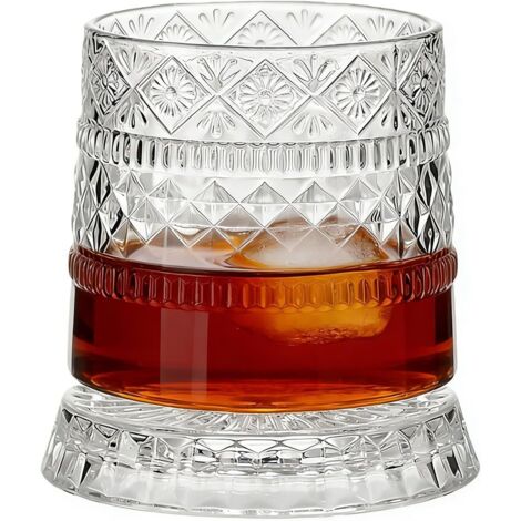 Verre à Whisky Rotatif - Verre à Cocktail - Coupe en pour