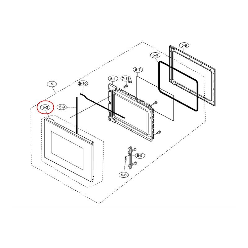 Verre de porte pour micro ondes Arthur Martin 5029911400