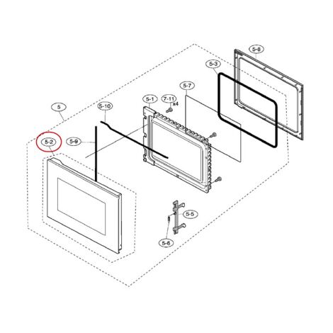 VERRE DE PORTE POUR MICRO ONDES ARTHUR MARTIN - 5029911400