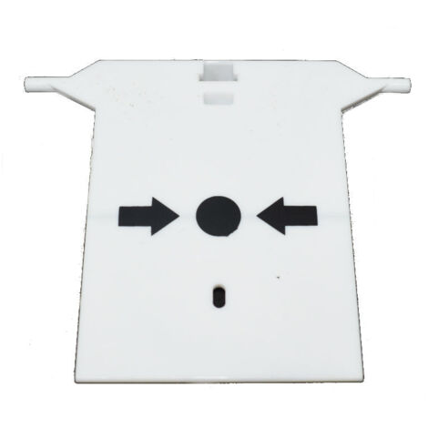 Verre de rechange Urmet pour boutons manuels, Gamme 400 et 500 1043/247