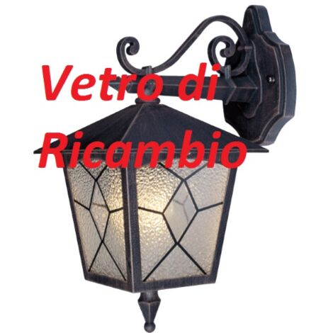 verre de remplacement en verre pour lampe lanterne lanternes mod Classic 60W
