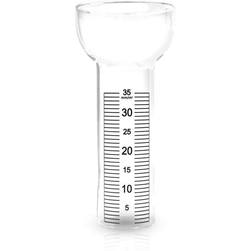 Verre De Remplacement pour Pluviomètre Motif Grenouille, Souris, Corbeau, etc. avec Échelle jusqu'à 35mm/m²