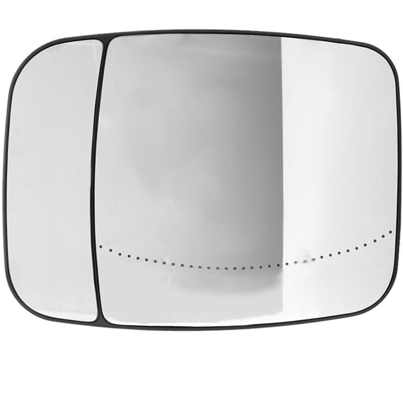 Jeffergarden - Verre de rétroviseur latéral de chauffage électrique de porte droite de voiture 95517329 adapté pour Trafic