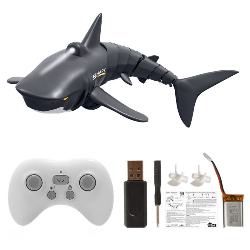 Mini requin télécommandé, jouet de natation, bateau de course électrique sous-marin, jouet de piscine
