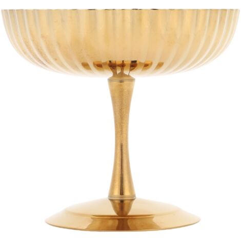 Verre Dessert avec Pied - 304 Inox Doré - Design Vintage pour Pudding, Yogourt, Fruit