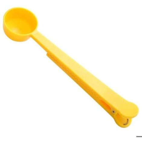 VERRE DOSEUR - MESUREUR - CUILLERE - EPROUVETTE DE CUISINE Pince cuillère cuillère ergonomique style-Yellow 2