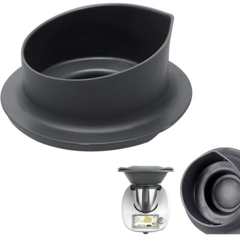 Verre doseur Vorwerk pour Thermomix TM5 et TM6 - Accessoire Thermomix, résistant à la chaleur et au froid, couvercle avec marquage 100 ml et 50 ml